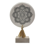 Figura Decorativa Mandala Madera Redondo Adorno