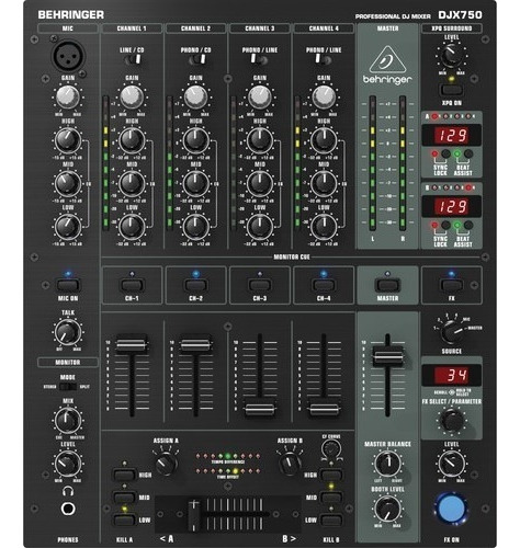 Behringer Mezcladora Pro Djx750 Envio Gratis