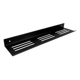 Estante De 50cm Para Pared De Baño Negro Mate Murano