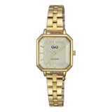 Reloj Qyq Original Cuadrado Fino Elegante Mujer + Caja