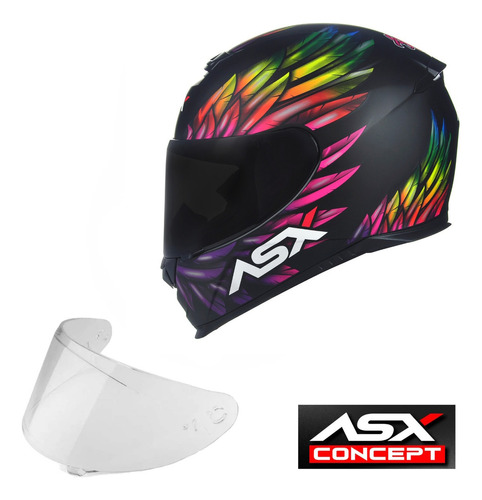 Capacete Asx Eagle Moto + Viseira Extra Brinde Barato