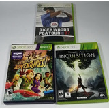 Pack 3 Juegos Para Xbox 360; Inquisition, Adventures, Tiger 