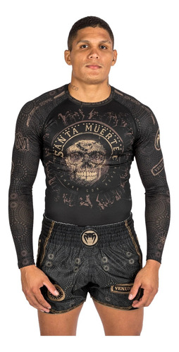 Venum Rashguard Santa Muerte Licra Mma Jiu Jitsu B-champs