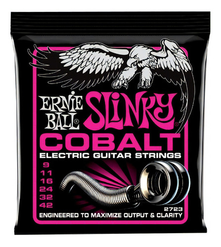 Ernie Ball 2723 Cuerdas Guitarra Electrica Cobalt 9-42