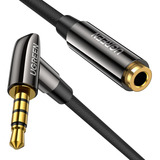 Cable Extensión 3 Metros Con Micrófono Audifonos 3.5 Mm 