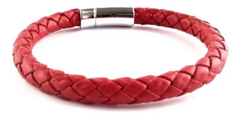 Pulsera Simple Ecocuero Rojo 2023