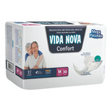 Fralda Geriátrica Vida Nova Confort Mega ( Med ) Com 30 Un.