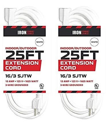 Pack 2 Extensión Eléctrica Uso Rudo 7.6mts, 16/3 Sjtw