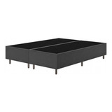 Base De Cama Box Queen Fit 158x198 Cm Titânio - Vian