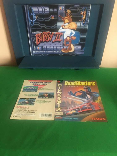 Mega Drive Road Blasters Encarte Japonês Original