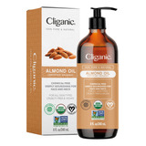 Cliganic Aceite Organico De Almendras Dulces, 100% Puro (8 O