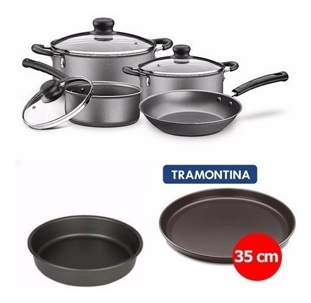 Set Combo Juego De Cocina Tramontina 6 Unidades De Tefon