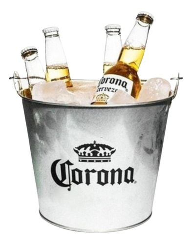 Frapera Balde Corona + 6 Cervezas Corona 330 Ml