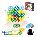 64pcs Tetris Tower Balance Game Con Bolsa, Juguetes De