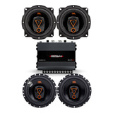 Kit 4 Falantes Jbl 6trms80 + 5trms80 + Amplificador Sd 400w