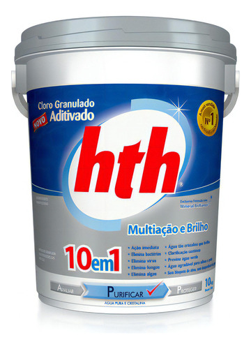 Hth® Cloro Mineral Brilliance 10em1 10kg: Brilho E Pureza!
