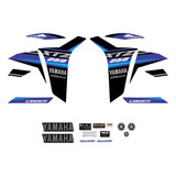 Kit Adesivo Emblema Yamaha Xtz 250 Lander 2023 2024 Azul