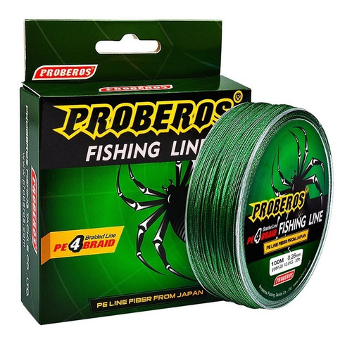 Línea Trenzada Cuerda Pesca Proberos 100 M 10 20 30 40 50 Lb