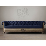 Sillon Chesterfield Constructorrustic Madera A La Vista Azul