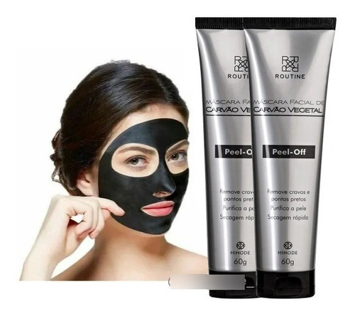 Pack 2u Mascarilla Facial Carbónactivo Puntos Negros Premium