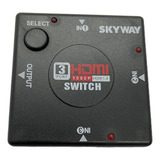 Switch Hdmi 3x1 V1.4 3 Entrada 1 Salida Full Hd 1080p