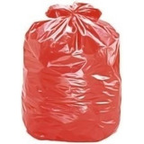Saco De Lixo 60 Litros Vermelho Com 100 Unidades Resistente