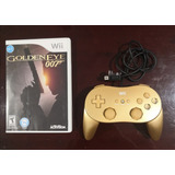 Goldeneye 007 Limited Edition Con Control Pro Dorado Wii