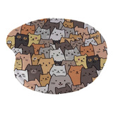 Mousepad Gatinhos Ergonômico Apoio De Punho Pulso