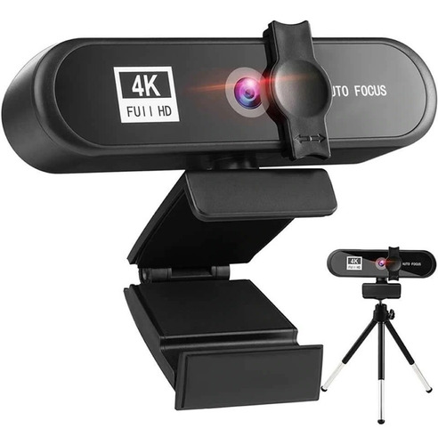 Camara Web 4k Pro Autoenfoque Ultra Hd Microfono Tripode