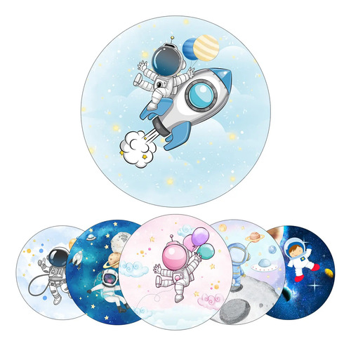 Painel De Festa 3d - Astronauta - Vários Temas - 1,50 X 1,50 | MercadoLivre