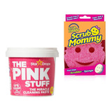 Kit De Limpieza Pasta Pink Stuff Y Esponja Scrub Mommy Xtm P