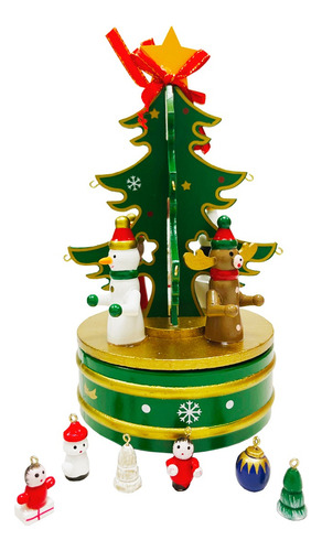 Carrousel Musical Navidad Arbolito Decorativo 22cm Silmar