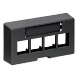 Leviton 49910-ee4 Quickport 4 - Placa Frontal Modular De 4 P