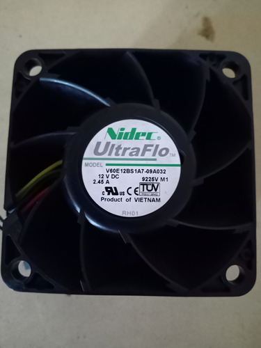 Cooler Fan Turbina Nidec 12v 1.6a