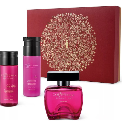 Kit Presente De Natal Coffee Woman Seduction (3 Itens) 