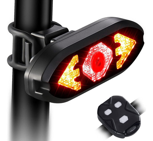 Luz Direccional Bicicleta Recargable Alarma Antirrobo Claxon