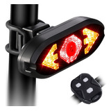 Luz Direccional Bicicleta Recargable Alarma Antirrobo Claxon