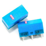 Kit 2 Mouse Micro Switch Huano Pink Dot Blue (80m) 3pin 