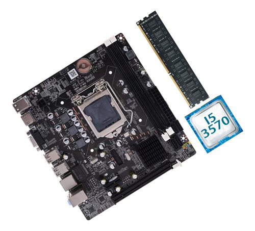 Set De Placa Base B75 Lga 1155 Con Procesador Core I5 3570,