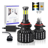 Kit De Focos Led 6 Cara Luz H4 H7 H11/h8/h9 9005 9006 Canbus