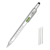 6 En 1 Multiherramienta Pen Pantalla Táctil Stylus Plata