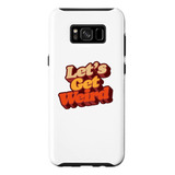 Galaxy S8 Lets Get Weird Vintage Retro Lettering Case