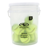 Athletic Works Juego De 12 Pelotas Softbol 12 Pulgadas