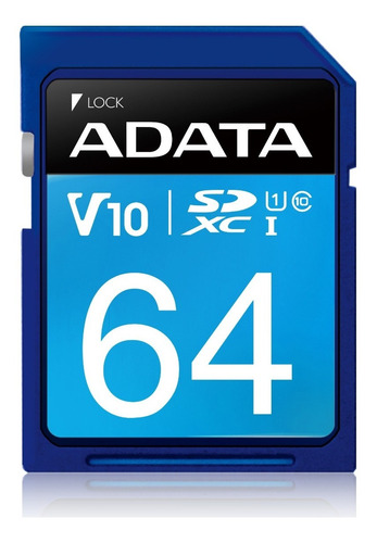 Memoria Sd Adata 64gb Clase 10 Premier Sdxc/sdhc Uhs-i