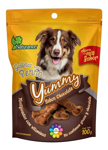 Yummy Galletas Para Perro Cachoro Chocolate 100g Naturance