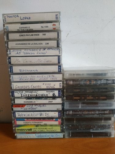 Cassettes Grabados De Diferentes Géneros Musicales.