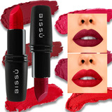 Kit 8 Red Lipstick Bissu Humectantes Tonos Red Velvet