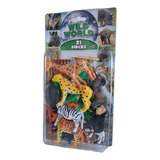 Set Animales Selva 21 Piezas Wildworld Animals Hti Calidad..