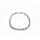 Pulsera De Plata Cadena Gruesa 4mm 18mm P769