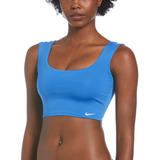 Crop Top Nike Swim Nessc235 Azulino